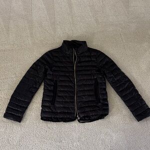 Moncler Shiny Black Down Jacket Sz 1
